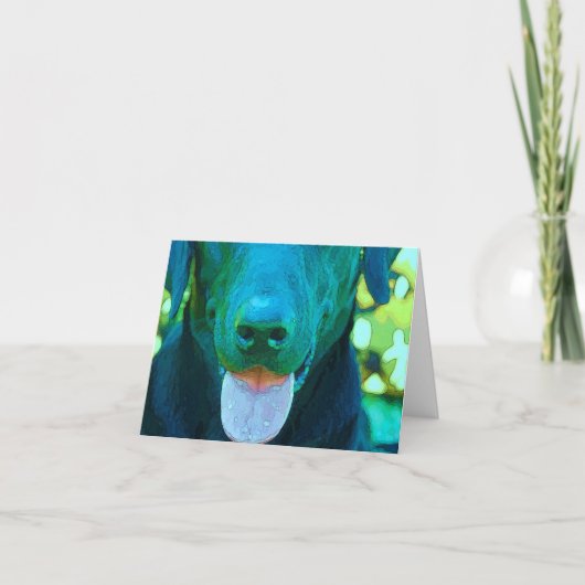 Black Lab Art Kaart (Voorkant)