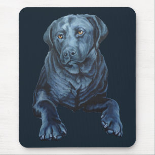 Black Lab Art Mousepad Labrador Retriever Dog Gift Muismat