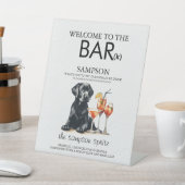 Black Lab Bar Reclamebord Met Voetstuk (Insitu)