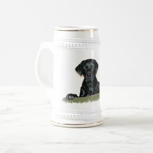 Black Lab Beer Stein Bierpul (Voorkant links)