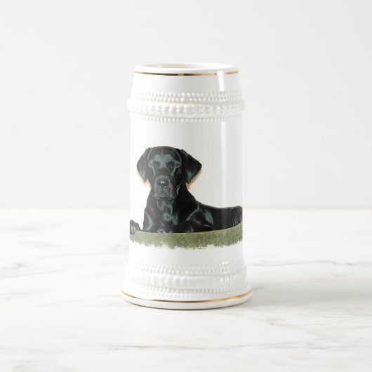 Black Lab Beer Stein Bierpul (Center)