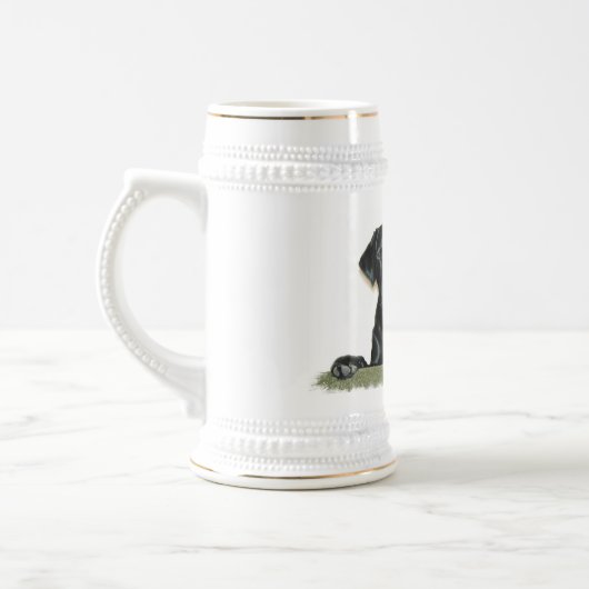 Black Lab Beer Stein Bierpul (Links)