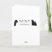 Black Lab Birthday Card - Dog Birthday Card Kaart (Achterkant)