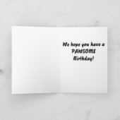 Black Lab  Birthday Kaart Green (Binnen)