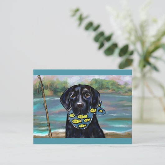 BLACK LAB BRIEFKAART (Staand voorkant)