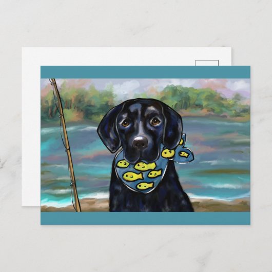 BLACK LAB BRIEFKAART (Voorkant / Achterkant)