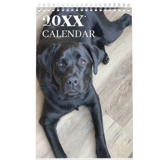 Black Lab Calendar Labrador Retriever 2026 Kalender (Hoes)