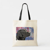 Black Lab Canvas tas Labrador Retriever Dog (Achterkant)