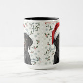 Black lab christmas  mok (Midden)