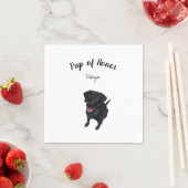 Black Lab Cocktail Napkins Servet (Insitu)