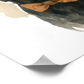 Black Lab Cowboy Pet Waterverf Muurkunst Poster (Hoek)