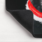 Black Lab Cute Santa Hat Afbeelding kerstcadeaus Muismat (Hoek)