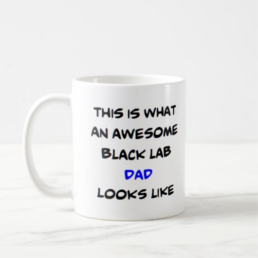 black lab dad, awesome koffiemok (Links)