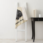 Black Lab Dad Personalized Dog Blanket Sherpa Deken (In situ)