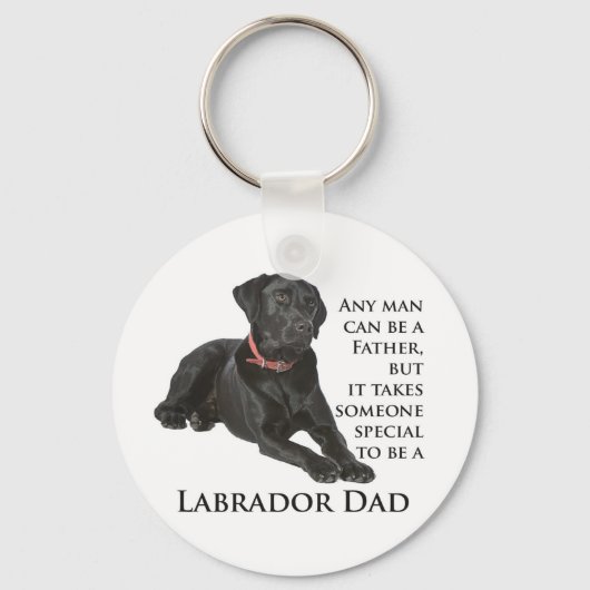 Black Lab Dad Sleutelhanger (Voorkant)