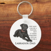 Black Lab Dad Sleutelhanger (Voorkant)