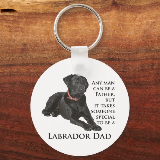 Black Lab Dad Sleutelhanger (Voorkant)