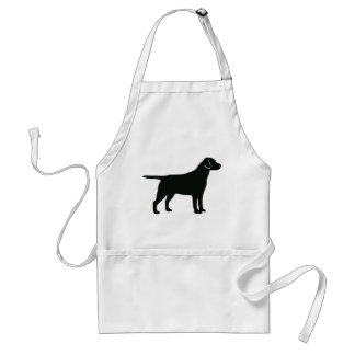 Black Lab Dog Apron Standaard Schort
