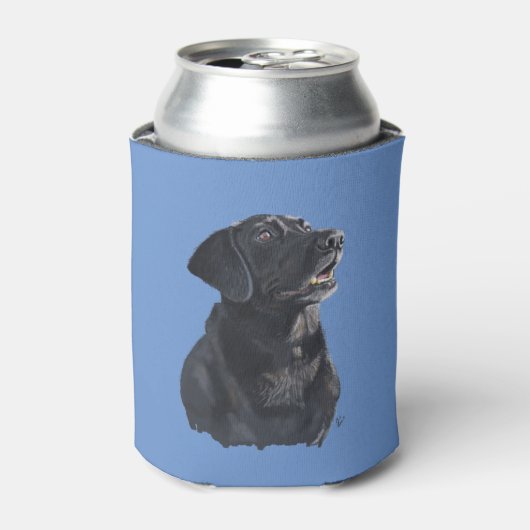 Black Lab Dog Art Koelbox Blikjeskoeler (Blikje Voorkant)