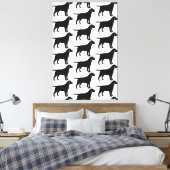 Black Lab Dog Canvas Afdruk (Insitu (Slaapkamer))