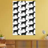 Black Lab Dog Canvas Afdruk (Insitu (Woonkamer))