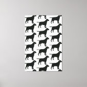 Black Lab Dog Canvas Afdruk (Voorkant)