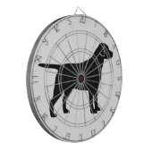 Black Lab Dog Dartbord (Voorkant Links)