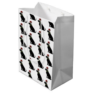 Black Lab Dog Kerstkerstkerstkerstkerstkerstkerstk Medium Cadeauzakje