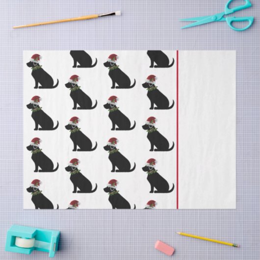 Black Lab Dog Kerstkerstkerstkerstkerstkerstkerstk Tissuepapier (Craft)