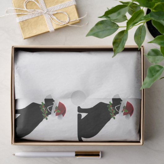 Black Lab Dog Kerstkerstkerstkerstkerstkerstkerstk Tissuepapier (Geschenk)