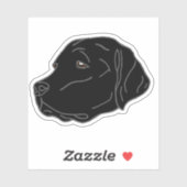 Black Lab Dog Laptop Phone Sticker (Vel)