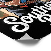 Black Lab Dog Local Southern Boy Camo Duck Hunting Poster (Hoek)