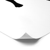 Black Lab Dog met Amerikaanse vlag, 4 juli Poster (Hoek)