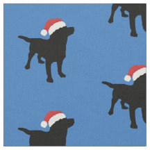 Black Lab Dog met kerstcadeautje Pet