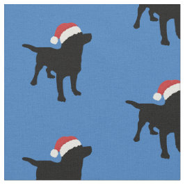 Black Lab Dog met kerstcadeautje Pet Stof