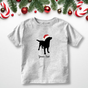 Black Lab Dog met kerstkerstkerstkerstkerstkerstke Kinder Shirts