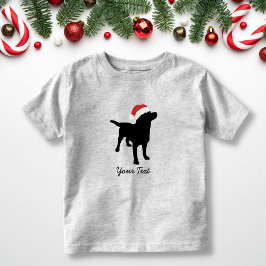 Black Lab Dog met kerstkerstkerstkerstkerstkerstke Kinder Shirts