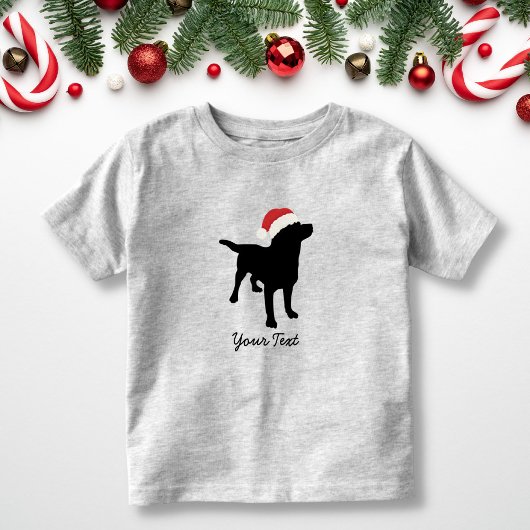 Black Lab Dog met kerstkerstkerstkerstkerstkerstke Kinder Shirts