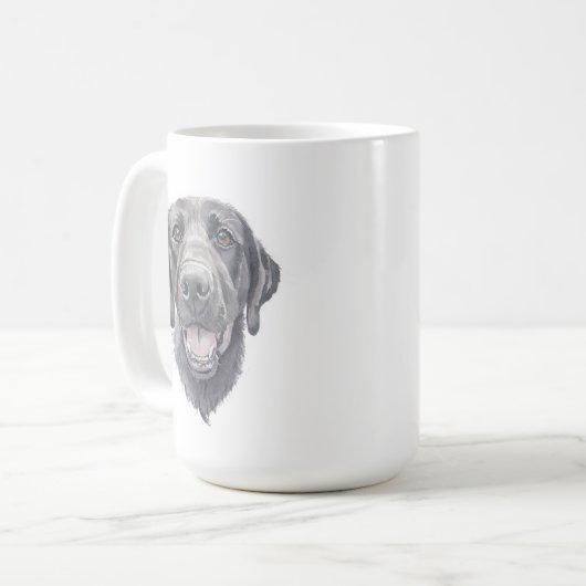 Black Lab Dog Mok | 15 oz. (Voorkant links)