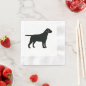 Black Lab Dog Napkins Servet (Insitu)