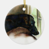 Black Lab Dog Ornament (Voorkant)
