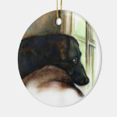 Black Lab Dog Ornament (Links)