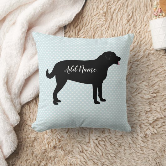 Black Lab Dog Persoonlijke naam Kussen (Deken)