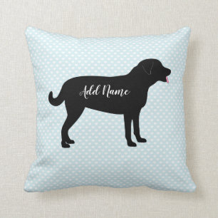 Black Lab Dog Persoonlijke naam  Kussen