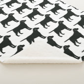 Black Lab Dog Sherpa Deken (3/4)