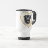 Black Lab Dog Travel Coffee Cup Reisbeker (Voorkant rechts)
