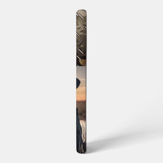 Black Lab Duck Hunting Marsh Camo Buitenshuis Hond Samsung Galaxy Hoesje (Linkerkant)
