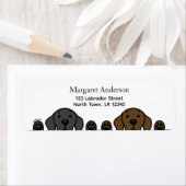 Black Lab en Chocolate Lab kijken Etiket (Insitu)