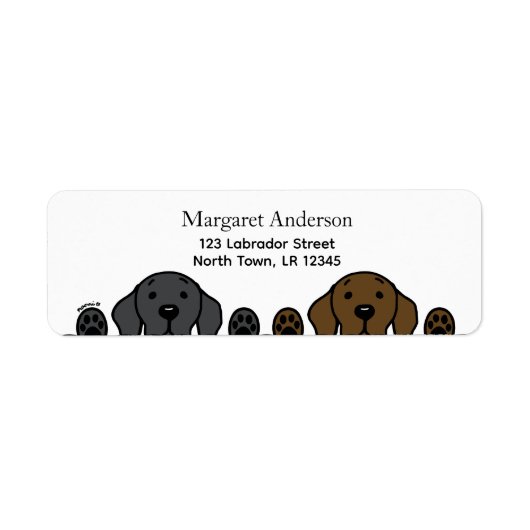 Black Lab en Chocolate Lab kijken Etiket (Voorkant)