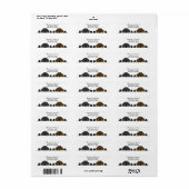 Black Lab en Chocolate Lab kijken Etiket (Full Sheet)